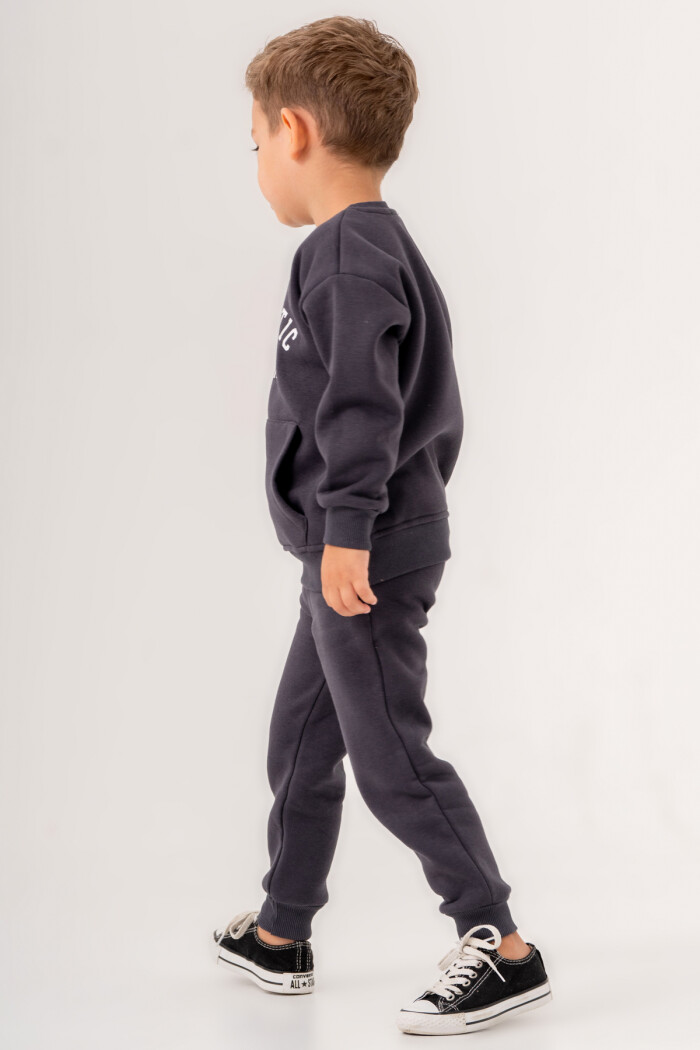 Erkek Bebek Füme Optimistic Baskılı 1-5 Yaş Takım - 3568-2