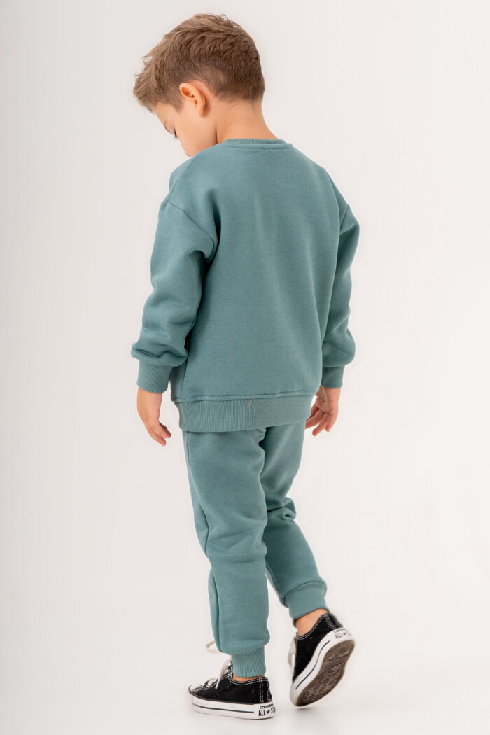 Erkek Bebek Petrol Optimistic Baskılı 1-5 Yaş Takım - 3568-1