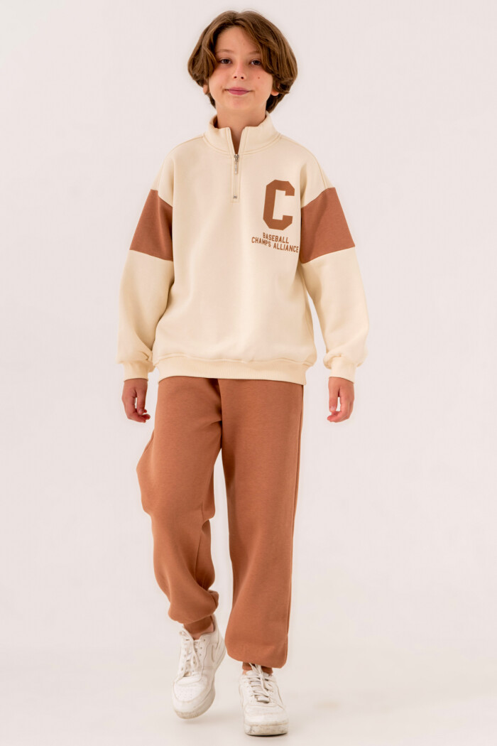 Kahve Baseball Champs Allience Baskılı 8-12 Yaş Takım - 3525-2