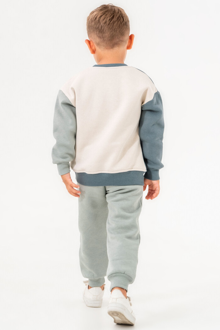 Yeşil Block Full Baskılı 1-5 Yaş Takım - 3521-4