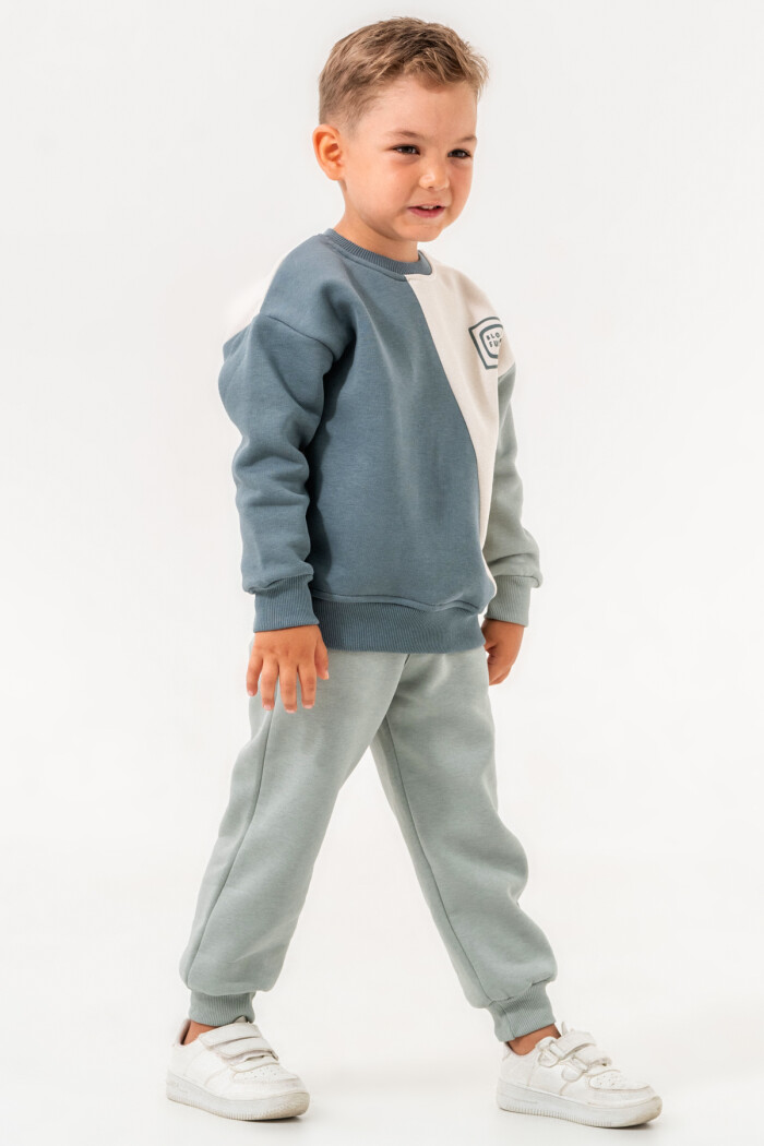 Yeşil Block Full Baskılı 1-5 Yaş Takım - 3521-4