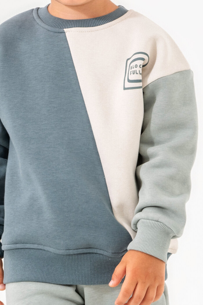 Yeşil Block Full Baskılı 1-5 Yaş Takım - 3521-4