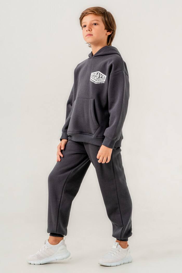 Füme Brave Genuine Baskılı 5-9 Yaş Takım - 3565-1