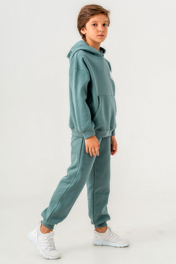 Petrol Brave Genuine Baskılı 5-9 Yaş Takım - 3565-3