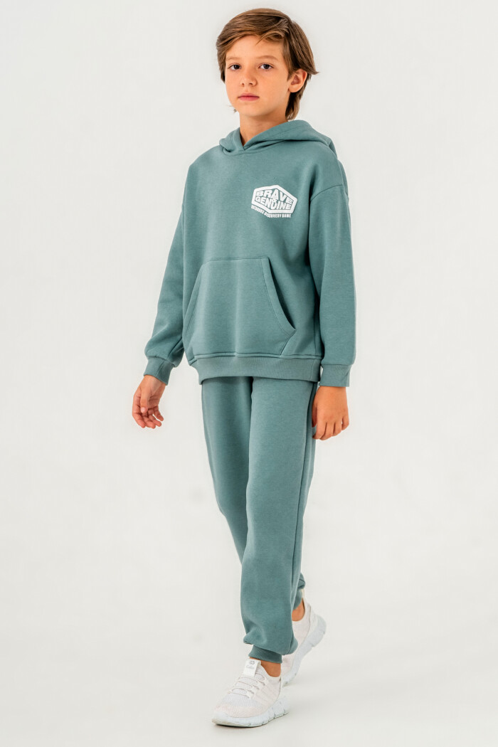 Petrol Brave Genuine Baskılı 5-9 Yaş Takım - 3565-3