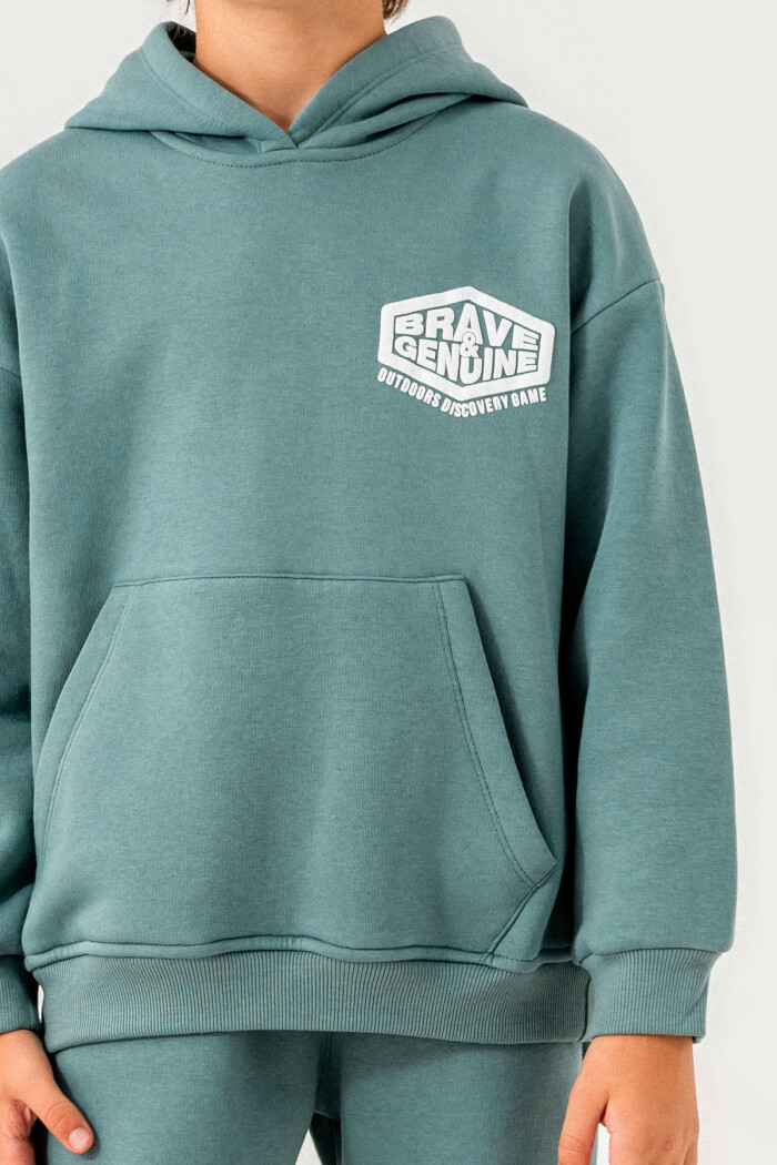 Petrol Brave Genuine Baskılı 5-9 Yaş Takım - 3565-3