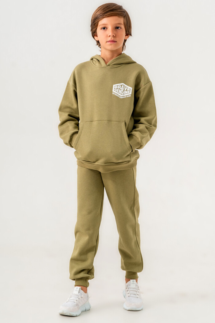 Yeşil Brave Genuine Baskılı 5-9 Yaş Takım - 3565-4