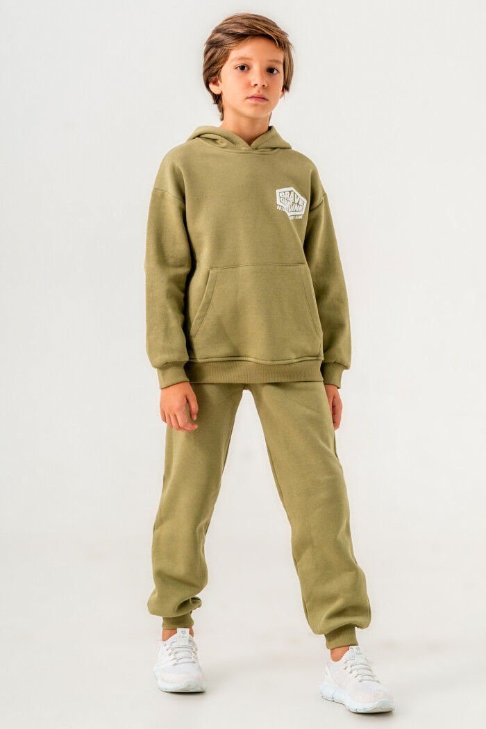 Yeşil Brave Genuine Baskılı 5-9 Yaş Takım - 3565-4