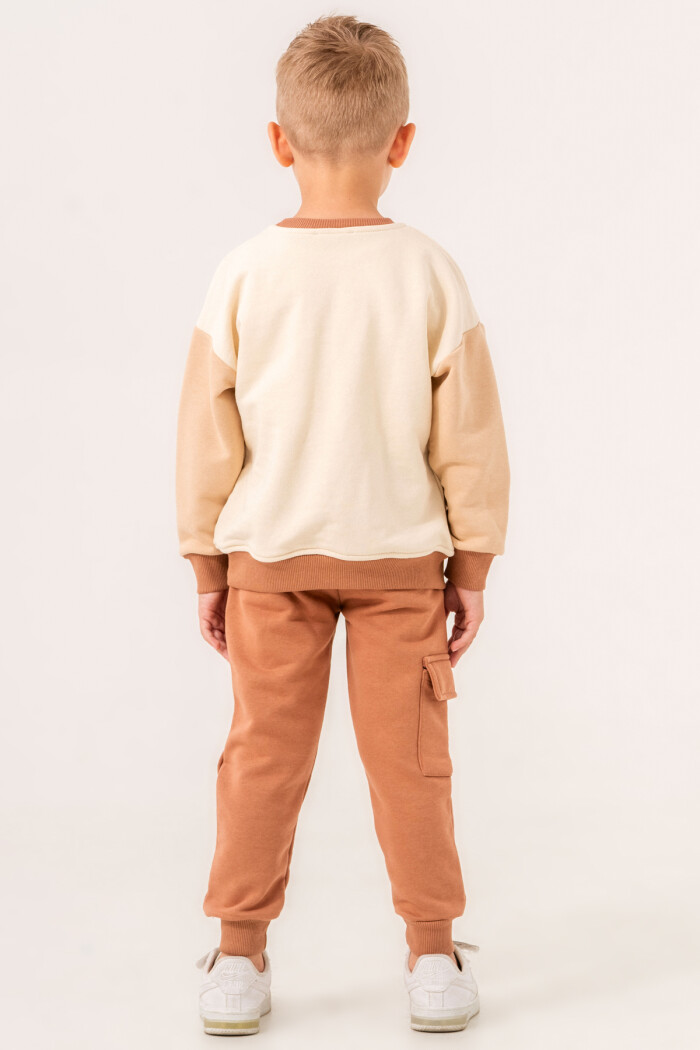 Kahve Cepli 1-5 Yaş Takım - 3528-3