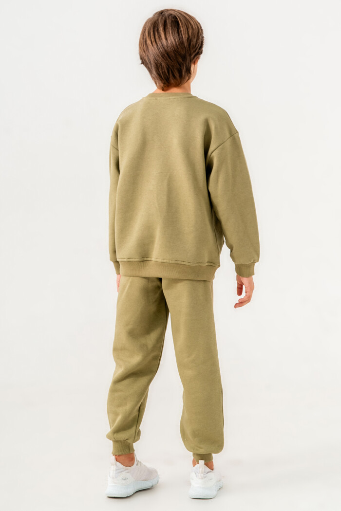 Yeşil Designthreads Baskılı 5-9 Yaş Takım - 3563-1