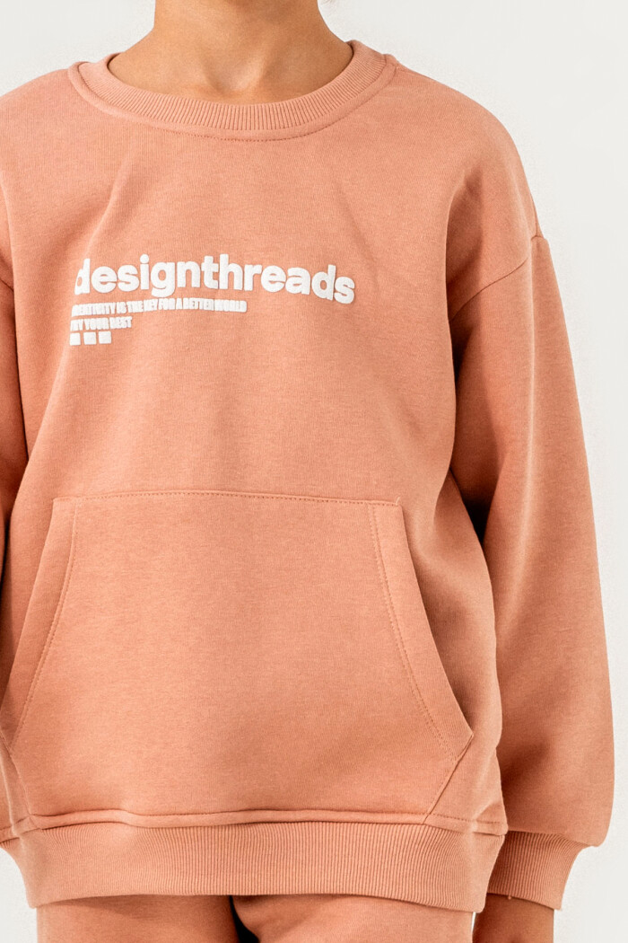 Kiremit Designthreads Baskılı 5-9 Yaş Takım - 3563-5