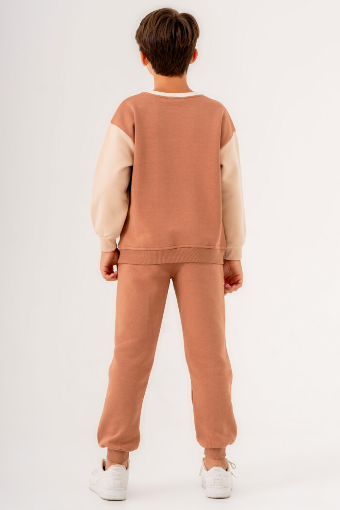 Erkek Çocuk Kahve Nothing Is The Same Baskılı 5-9 Yaş Takım - 3556-1