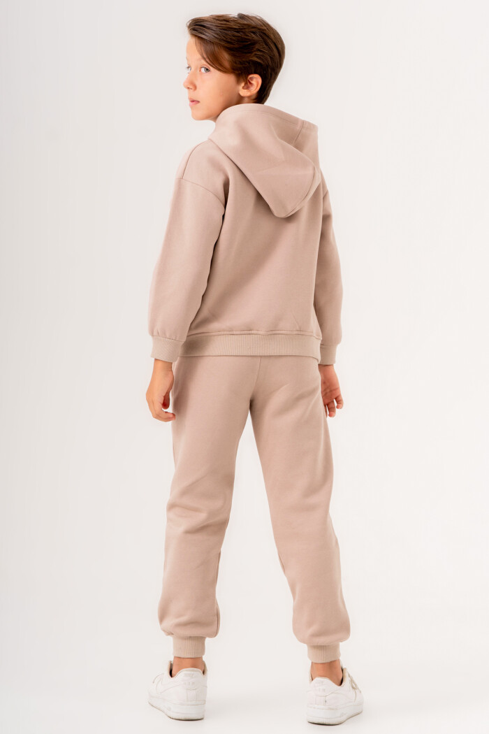 Erkek Çocuk Krem Create Are Imagine Baskılı 5-9 Yaş Takım - 3564-6