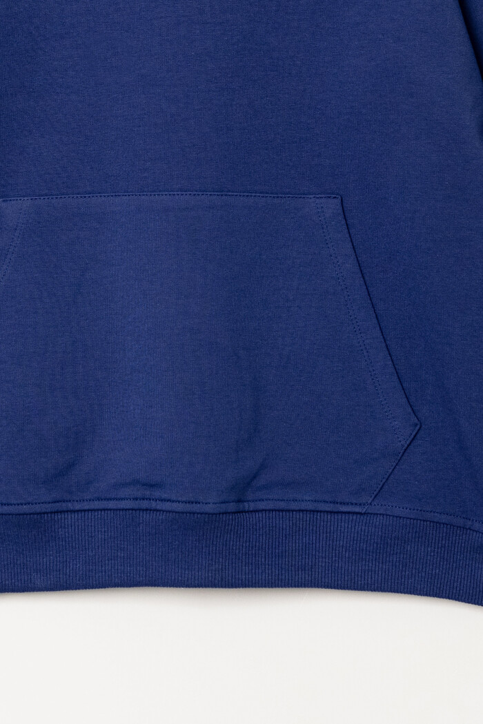 Erkek Çocuk Lacivert Bisiklet Yaka Kanguru Cepli 5-13 Yaş Sweatshirt- 3534-8