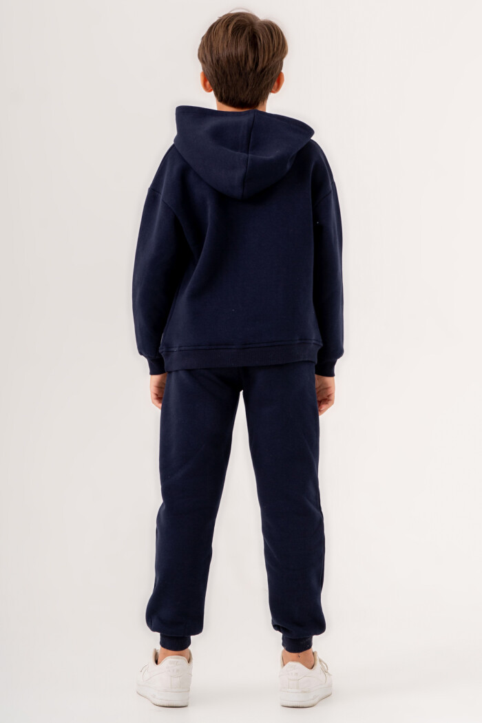 Erkek Çocuk Lacivert Create Are Imagine Baskılı 5-9 Yaş Takım - 3564-3