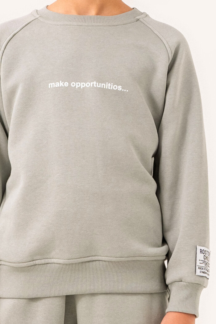 Yeşil Make Opportunitios Baskılı 5-9 Yaş Takım - 3514-3