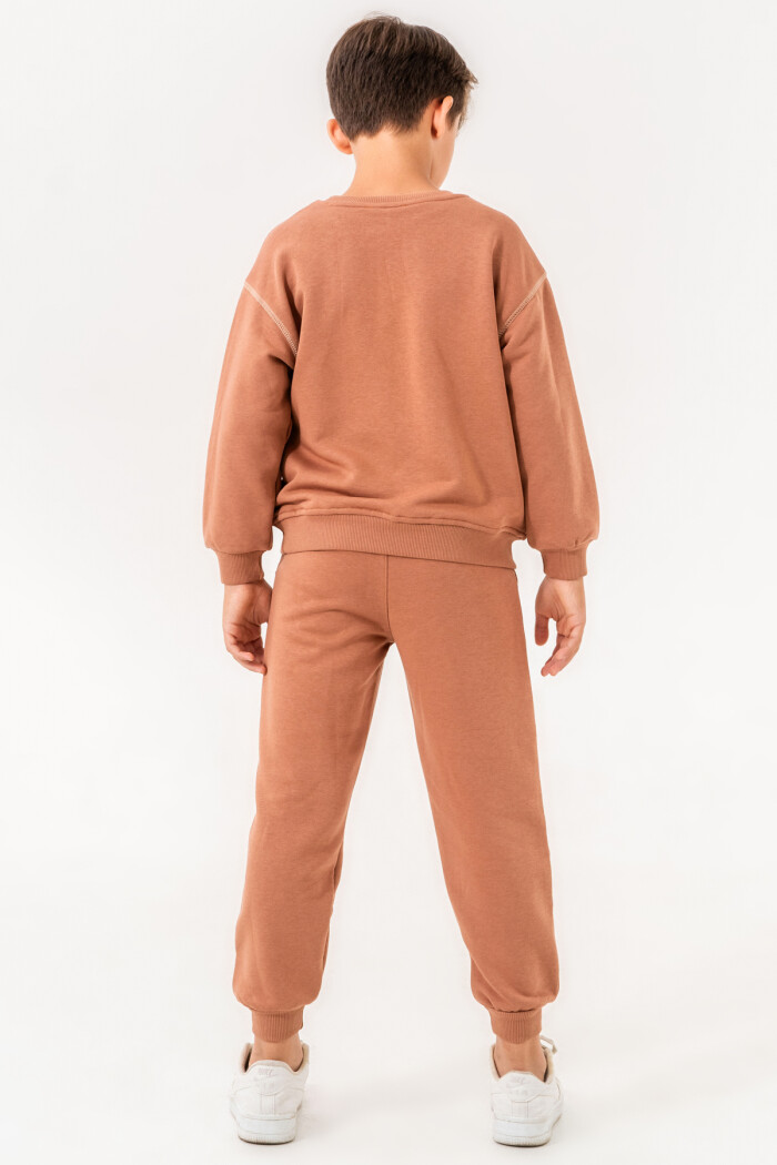 Kahve New Goals Baskılı 5-9 Yaş Takım - 3516-1