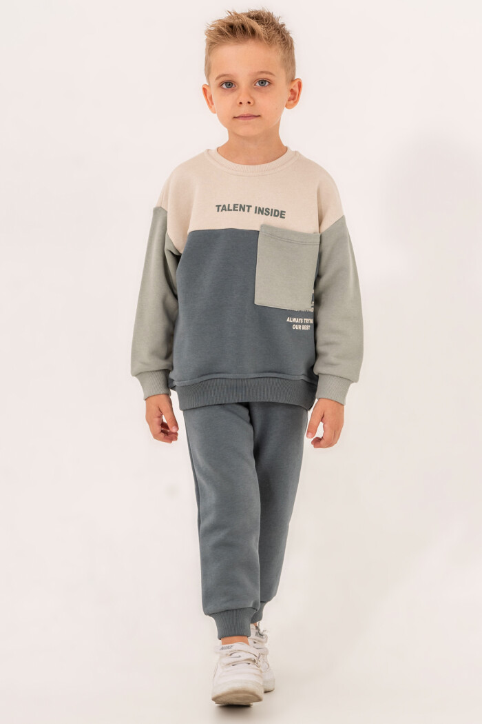 Yeşil Talent Inside Baskılı 1-5 Yaş Takım - 3518-2