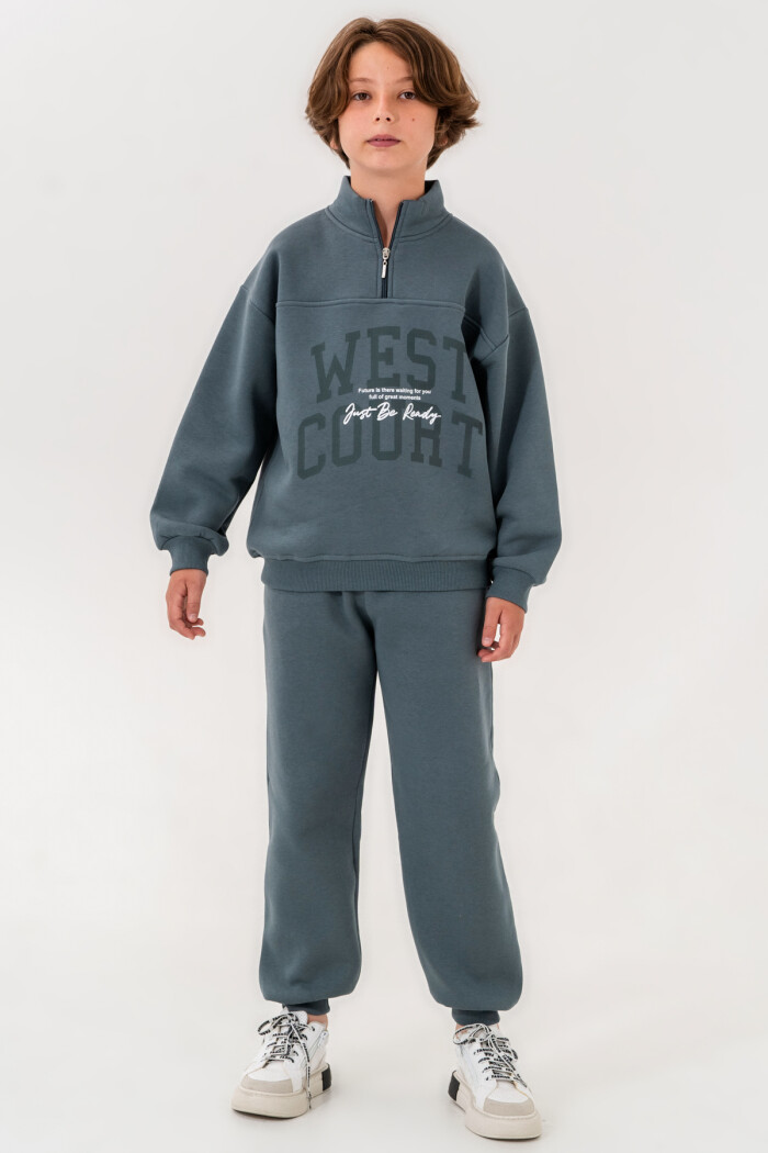 İndigo West Court Baskılı 8-12 Yaş Takım - 3526-3