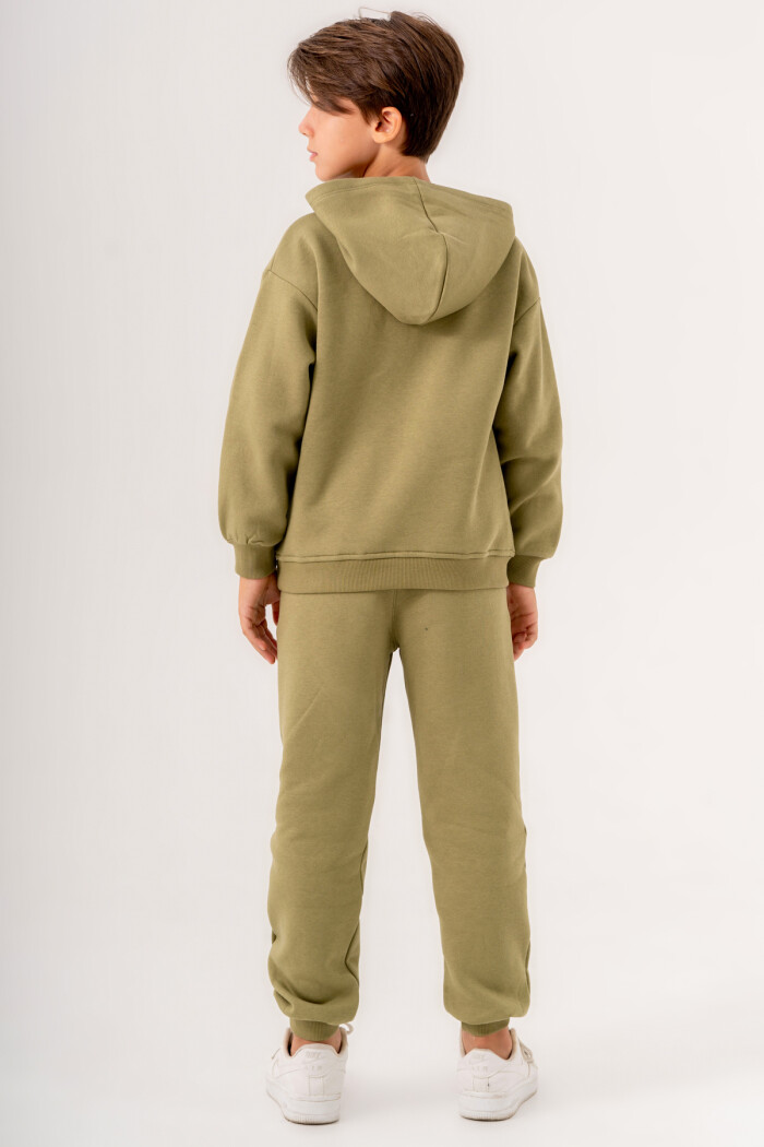 Erkek Çocuk Yeşil Create Are Imagine Baskılı 5-9 Yaş Takım - 3564-7