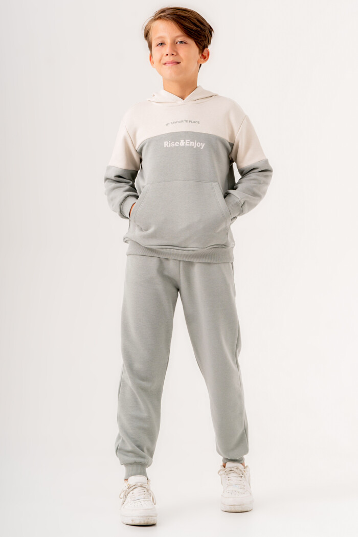 Erkek Çocuk Yeşil My Favorite Place Baskılı 5-9 Yaş Takım - 3515-2