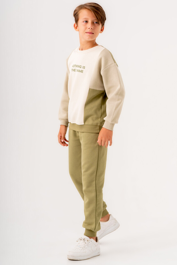 Erkek Çocuk Yeşil Nothing Is The Same Baskılı 5-9 Yaş Takım - 3556-4