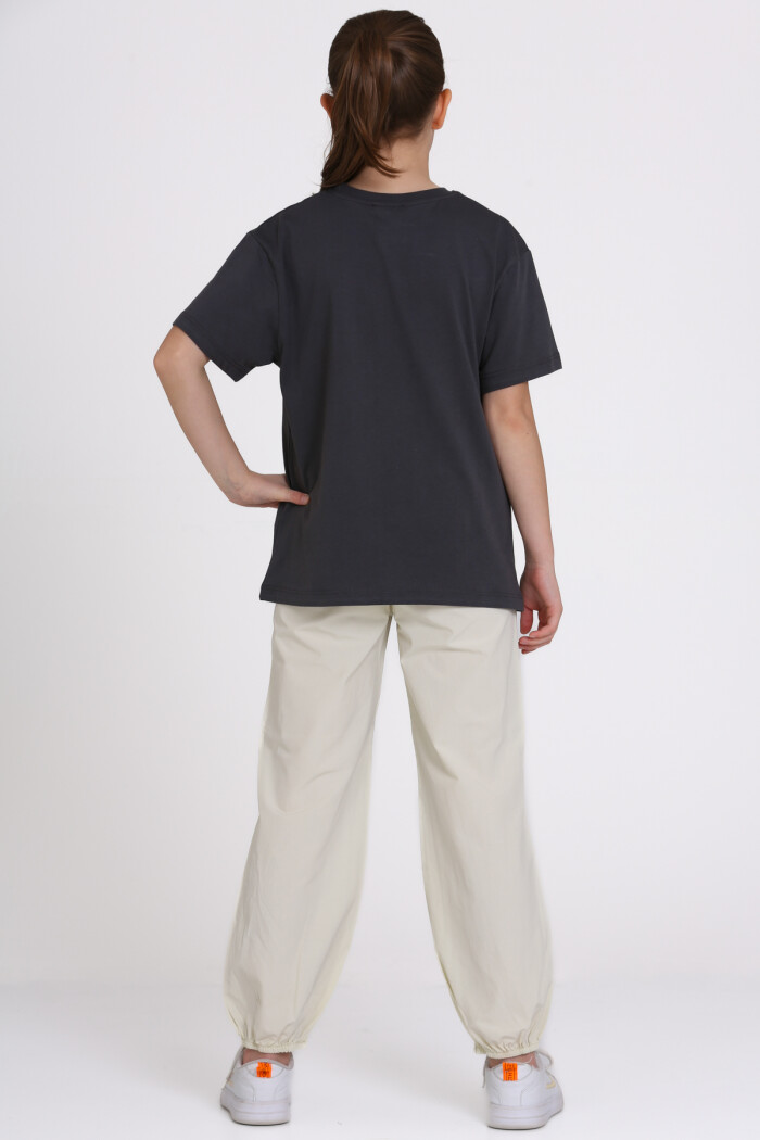 Füme Summer Flowers Baskılı 9-13 Yaş Takım - 2482-2