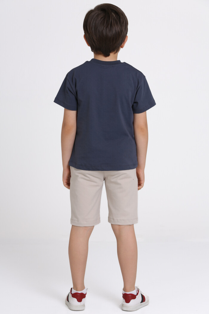 Füme T-Rex Baskılı 5-9 Yaş Takım - 81405-2