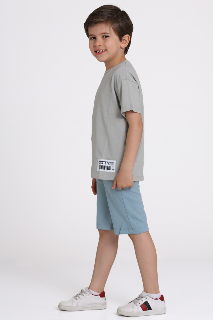 Gri Baskılı 6-10 Yaş Takım - 81415-1