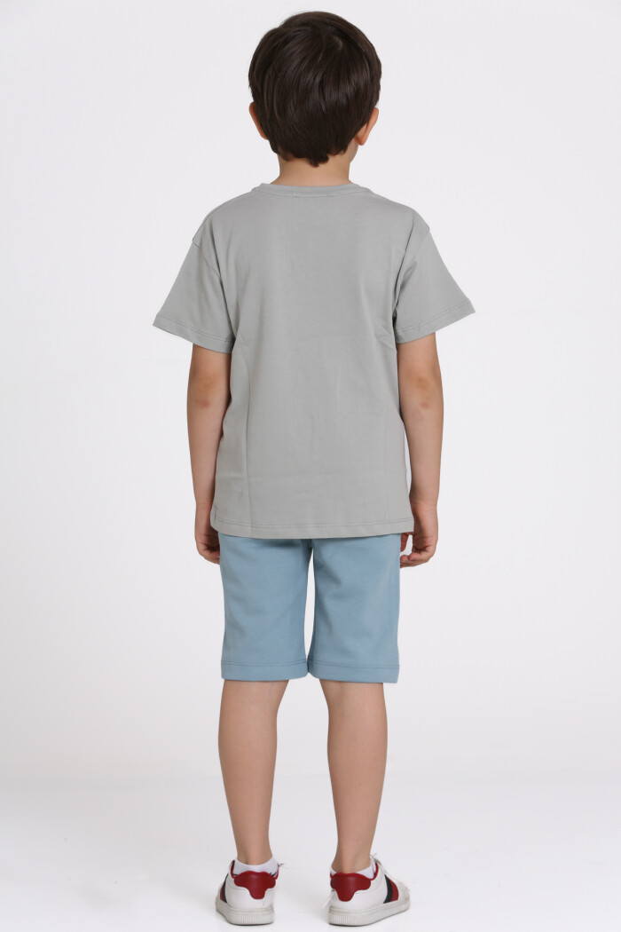 Gri Baskılı 6-10 Yaş Takım - 81415-1