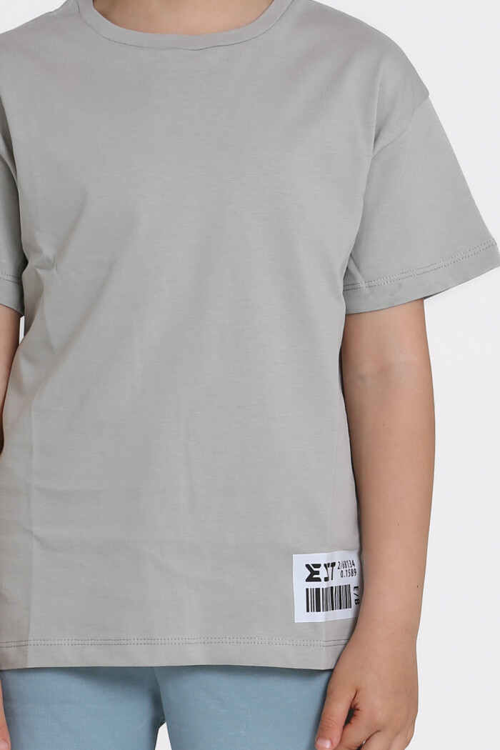 Gri Baskılı 6-10 Yaş Takım - 81415-1