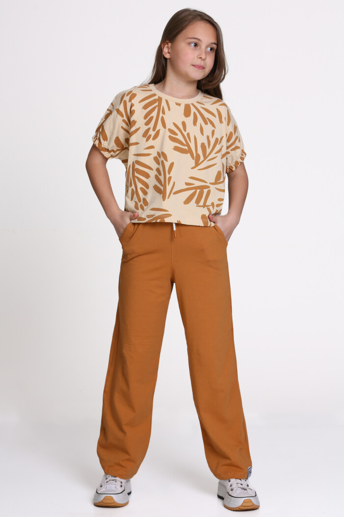 Kahve Baskılı 8-12 Yaş Takım - 2521-2