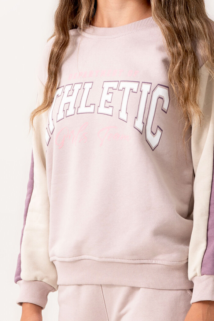 Lila Kız Çocuk Baskılı 8-12 Yaş Takım - 3549-2