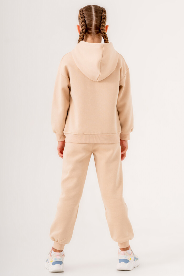 Kız Çocuk Bej River Island Baskılı 5-9 Yaş Takım - 3566-5