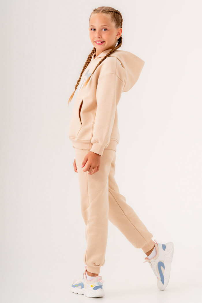 Kız Çocuk Bej River Island Baskılı 5-9 Yaş Takım - 3566-5