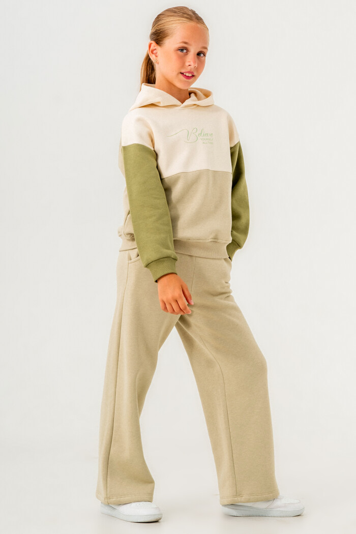 Yeşil Believe Your Self All Time Baskılı 5-9 Yaş Takım - 3553-3