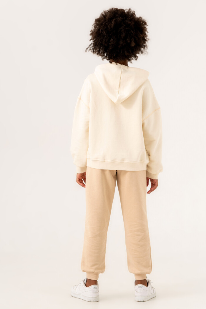 Bej Better Day Will Always Come Baskılı 8-12 Yaş Takım - 3547-3