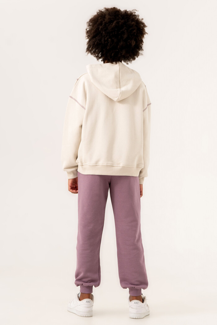 Mor Better Day Will Always Come Baskılı 8-12 Yaş Takım - 3547-5