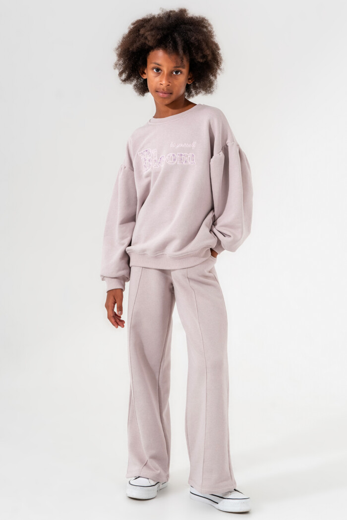 Lila Bloom Nakışlı 8-12 Yaş Takım - 3539-4