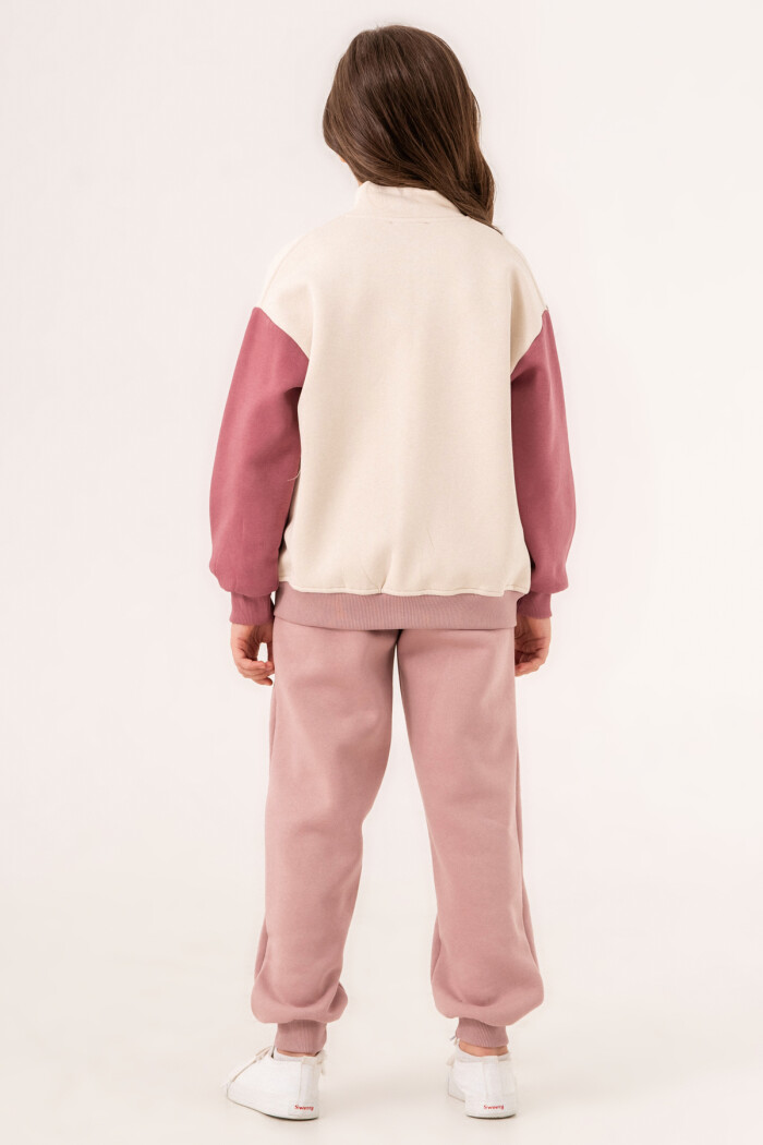 Pudra Butterfly Baskılı  5-9 Yaş Takım - 3523-4