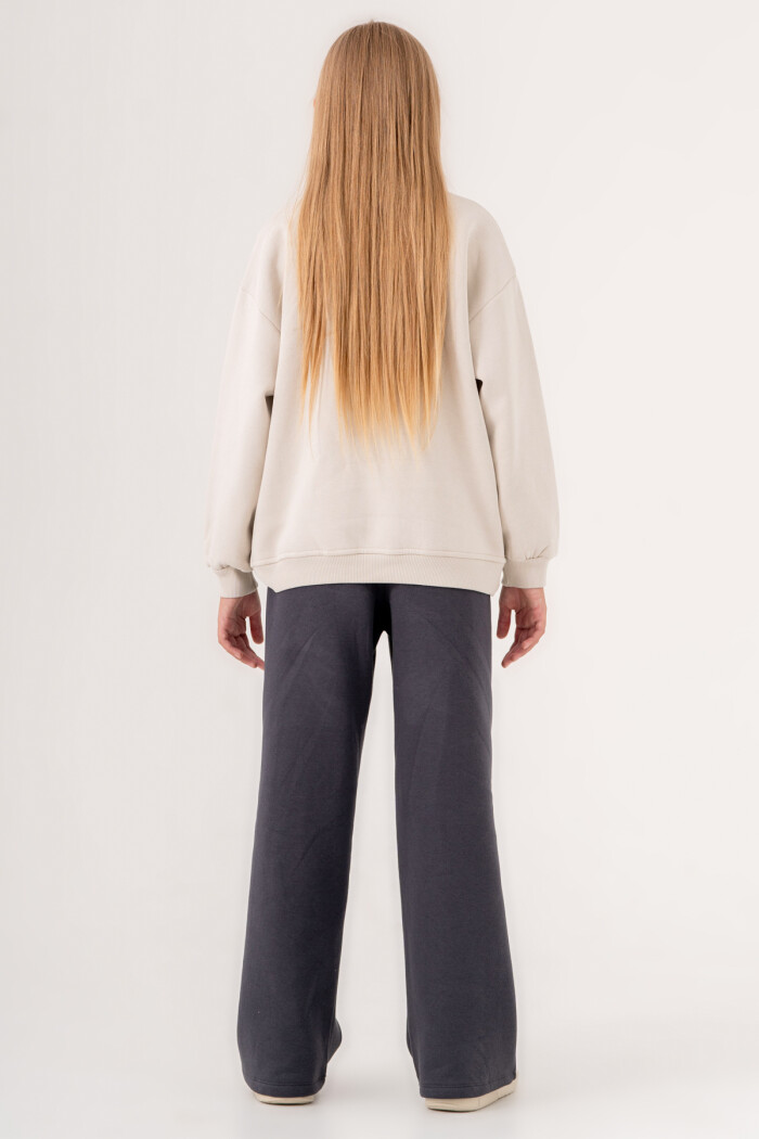 Kız Çocuk Füme Goodtime Baskılı 8-12 Yaş Takım - 3524-4