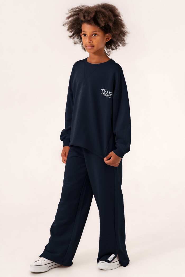 Füme Just A Nice Friends Baskılı 8-12 Yaş Takım - 3500-3