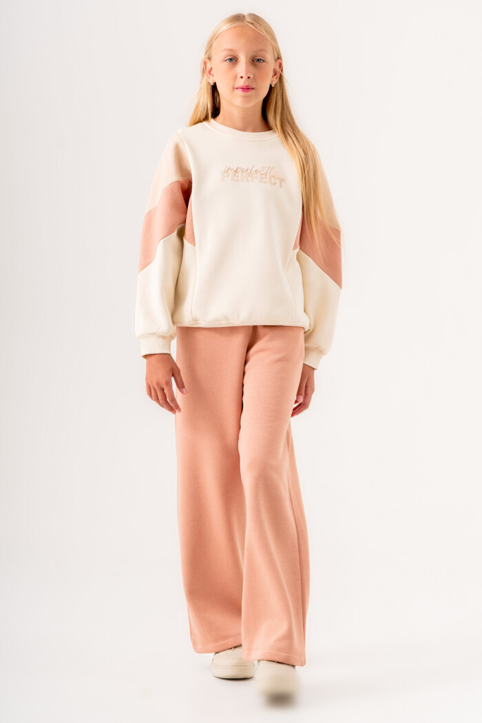 Kız Çocuk Kiremit Perfect Baskılı 8-12 Yaş Takım - 3550-4