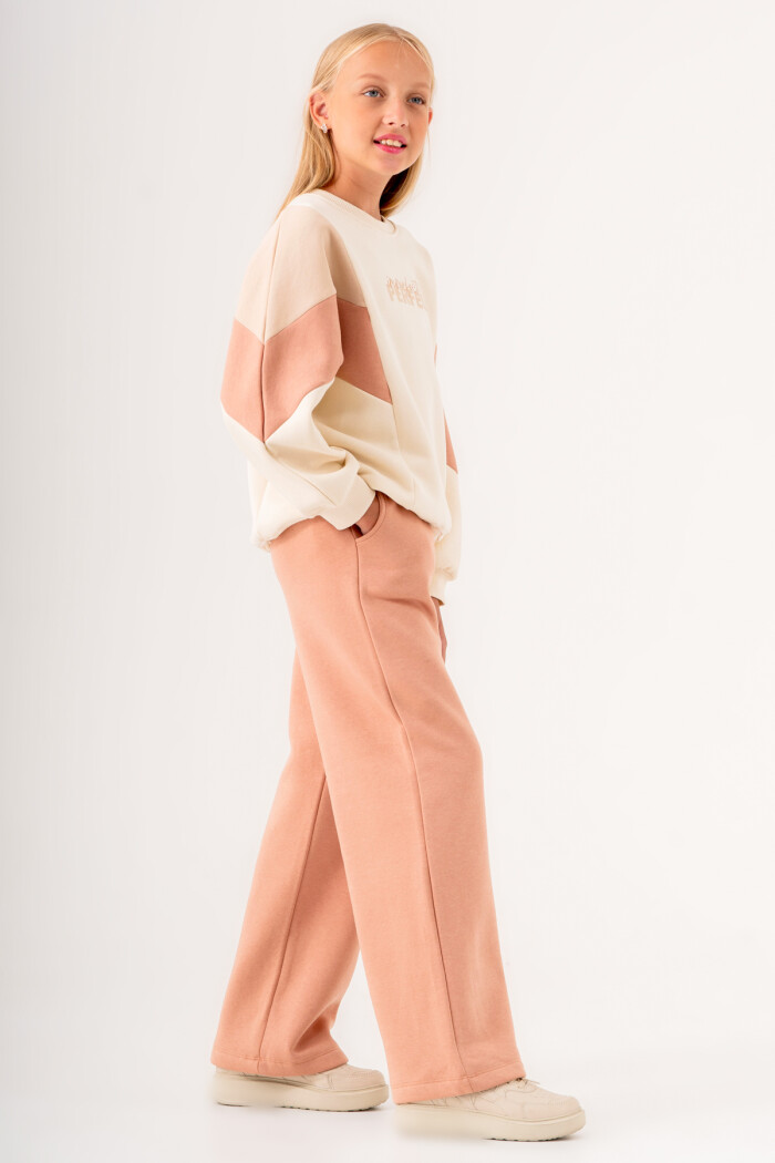 Kız Çocuk Kiremit Perfect Baskılı 8-12 Yaş Takım - 3550-4