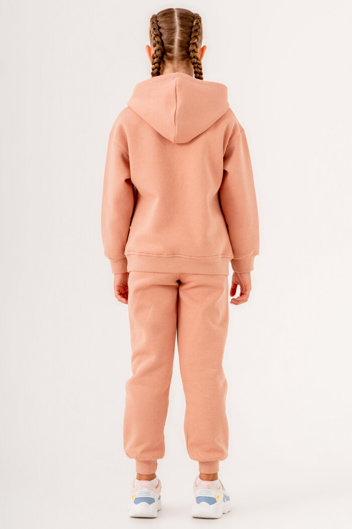 Kız Çocuk Kiremit River Island Baskılı 5-9 Yaş Takım - 3566-2