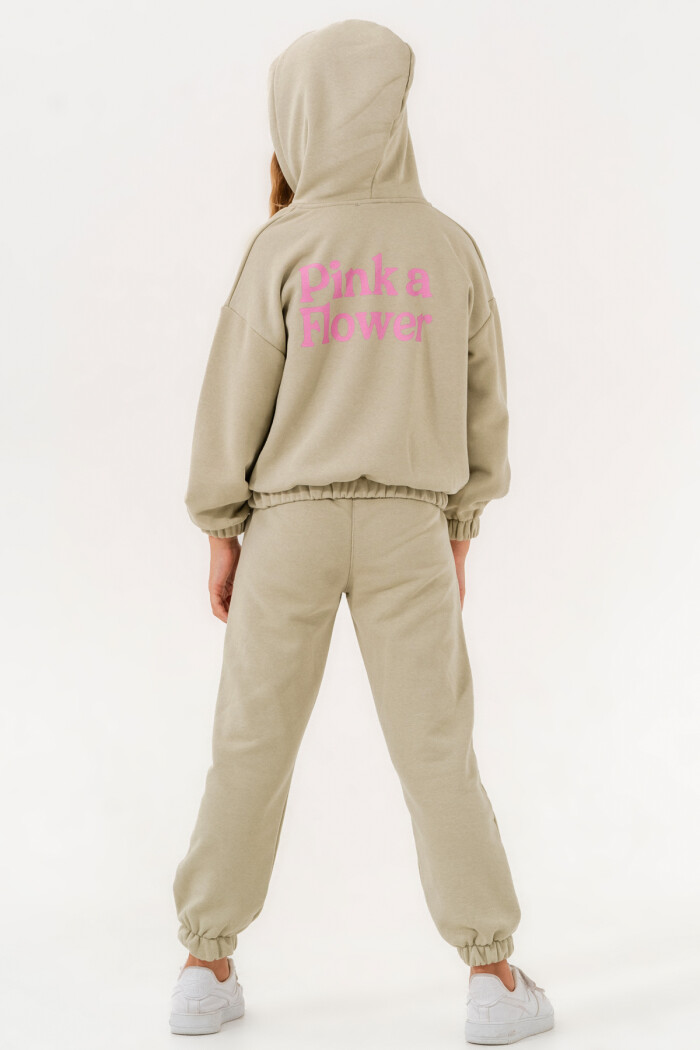 Yeşil Love Flower Love Baskılı 5-9 Yaş Takım - 3506-2