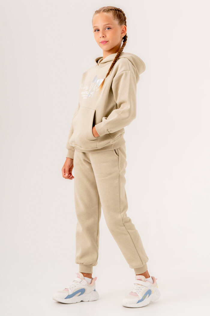 Kız Çocuk Yeşil River Island Baskılı 5-9 Yaş Takım - 3566-3