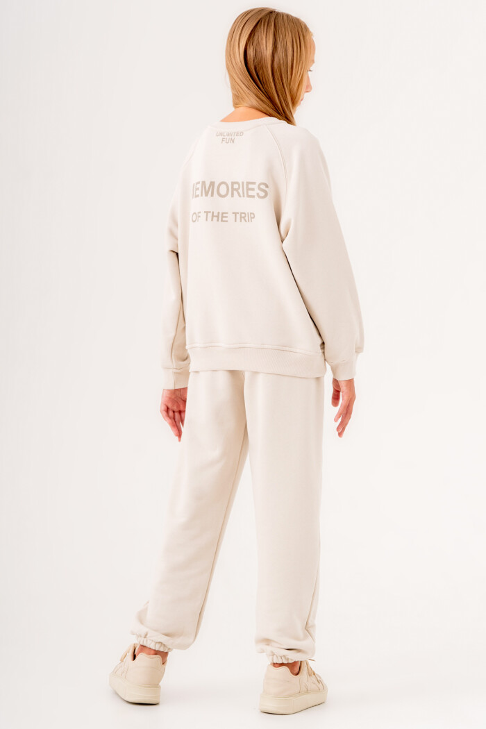 Kız Çocuk Krem Memories Of The Trip Baskılı 8-12 Yaş Kız Çocuk Takım - 3507-5
