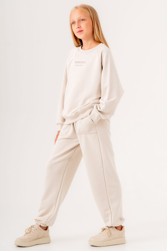 Kız Çocuk Krem Memories Of The Trip Baskılı 8-12 Yaş Kız Çocuk Takım - 3507-5