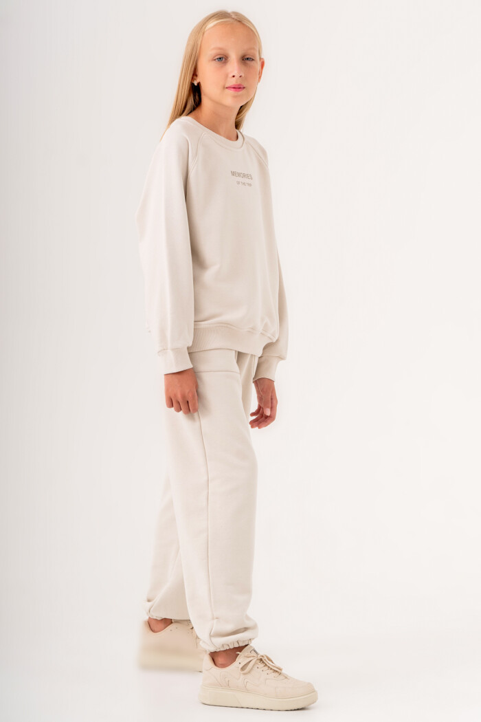 Kız Çocuk Krem Memories Of The Trip Baskılı 8-12 Yaş Kız Çocuk Takım - 3507-5